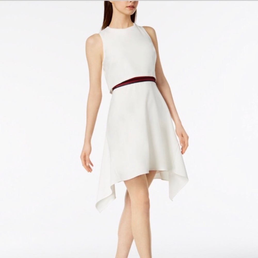 Julia Jordan White Preppy Dress